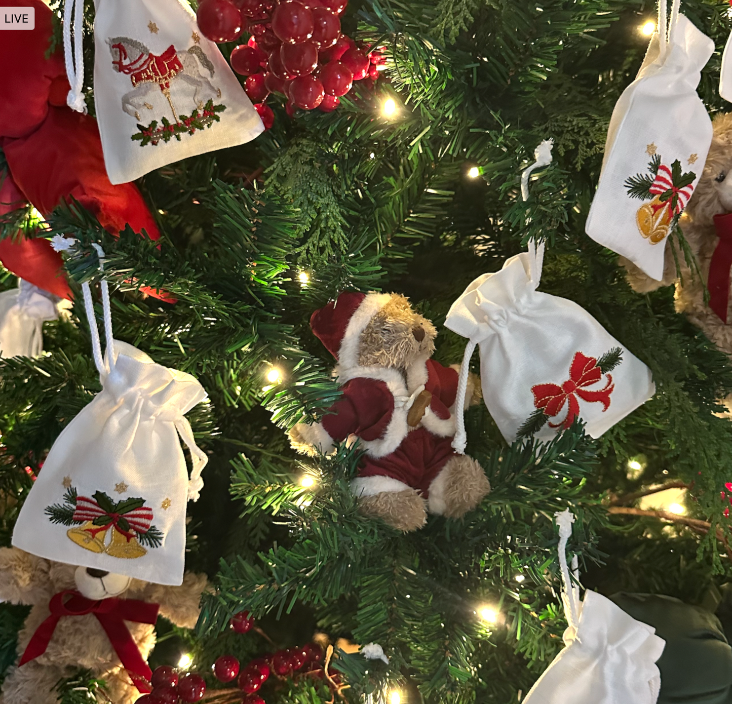 Saquinho de Alfazema X Christmas Tale - Bordado