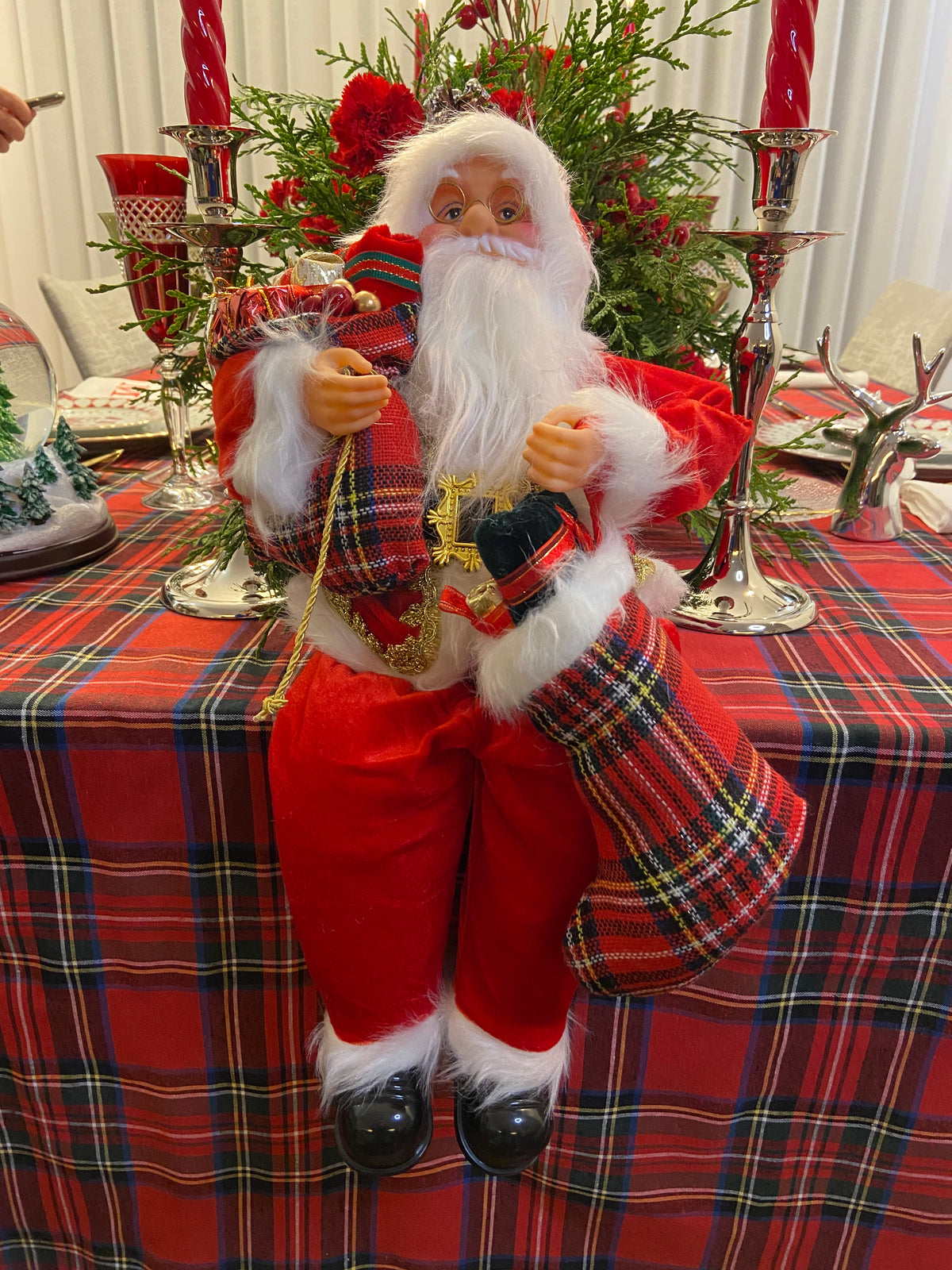 Toalha de Tartan Vermelho