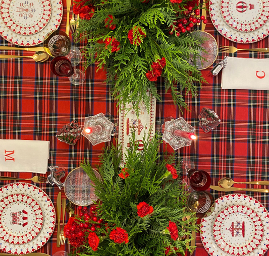 Toalha de Tartan Vermelho