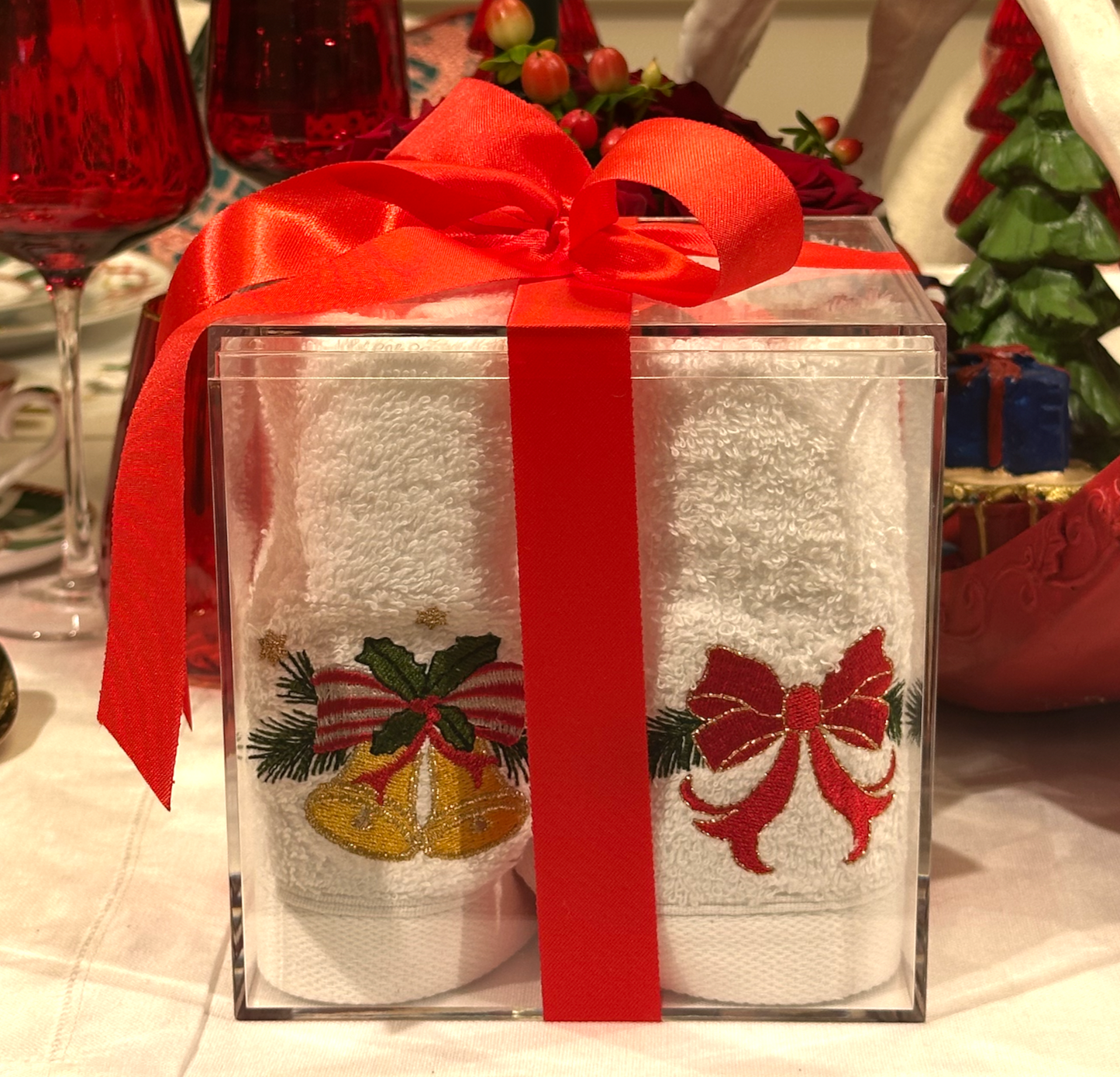 Caixinha 4 Toalhetes de mão + Saco de Alfazema X Christmas Tale