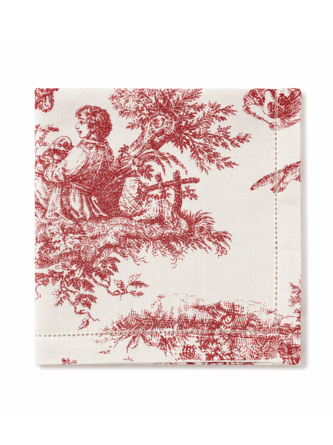 Guardanapo Toile Jouy Vermelho