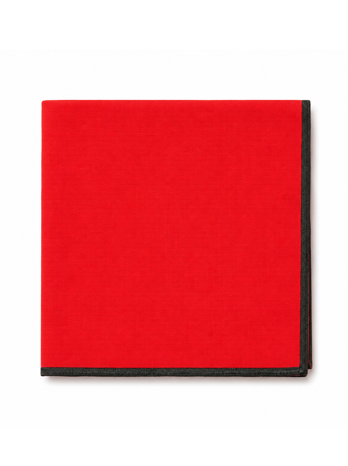 Guardanapo Vermelho bordado a Verde