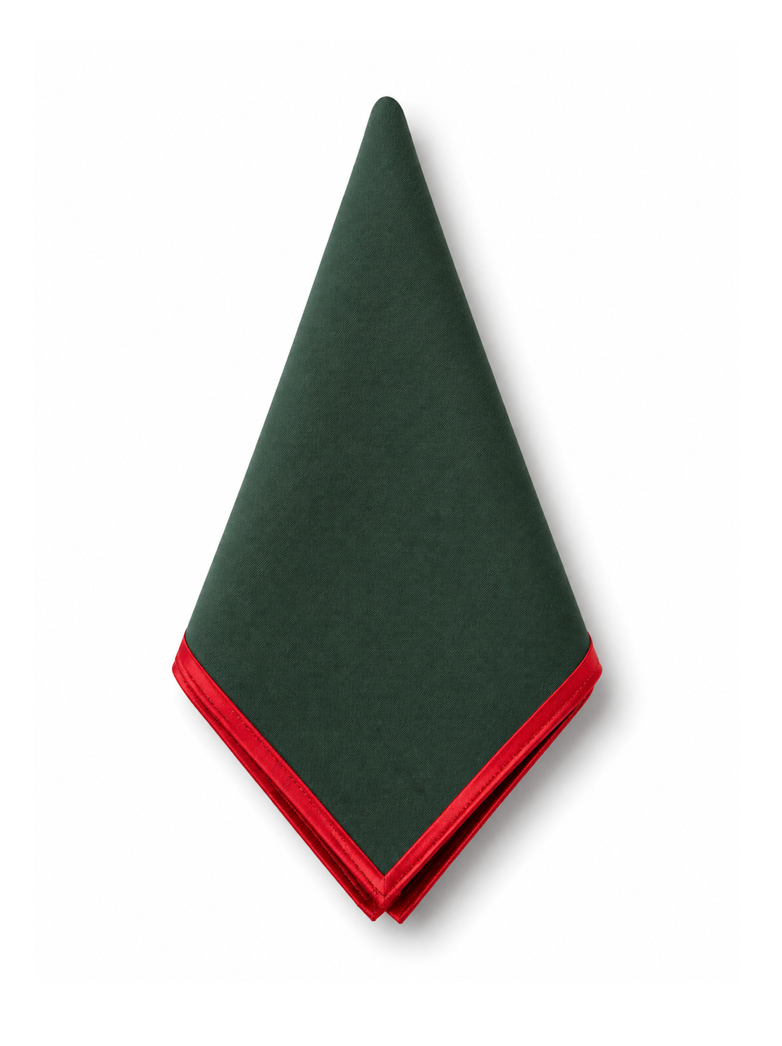 Guardanapo Verde bordado a Vermelho