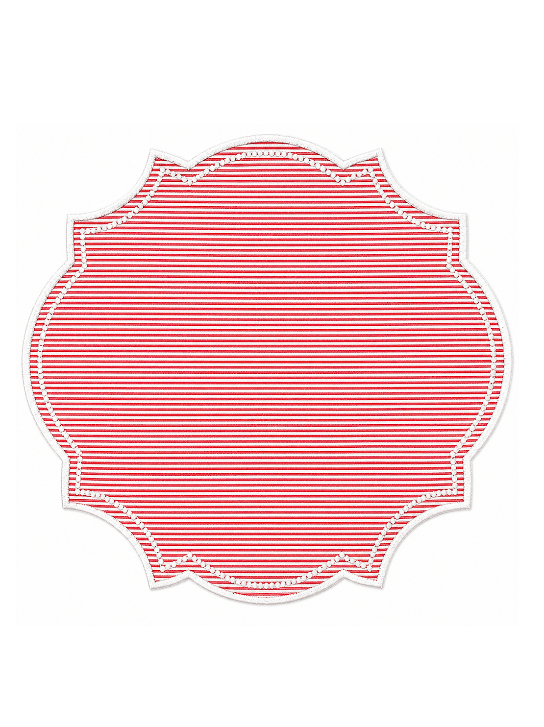 Individual Riscas Vermelho e Branco