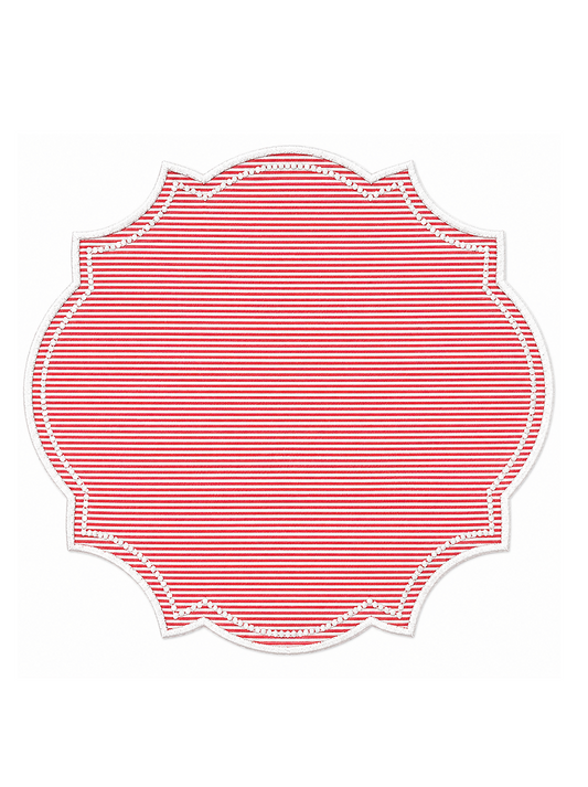 Individual Riscas Vermelho e Branco