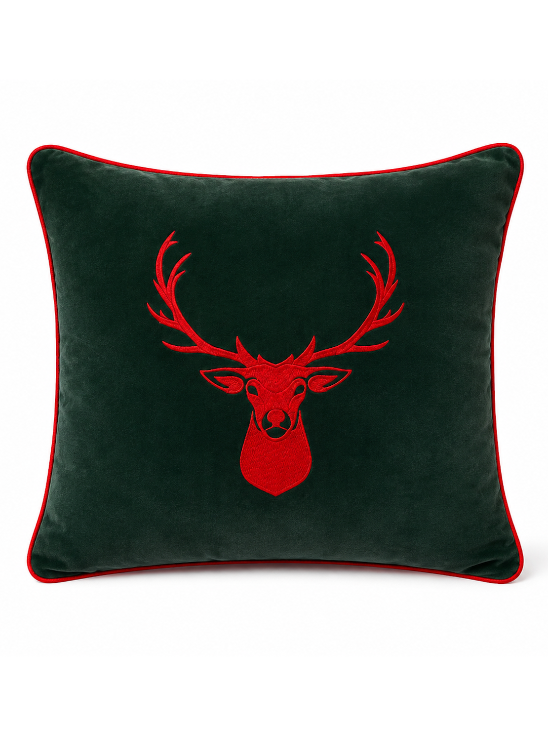 Almofada Decorativa "Reindear" veludo Verde