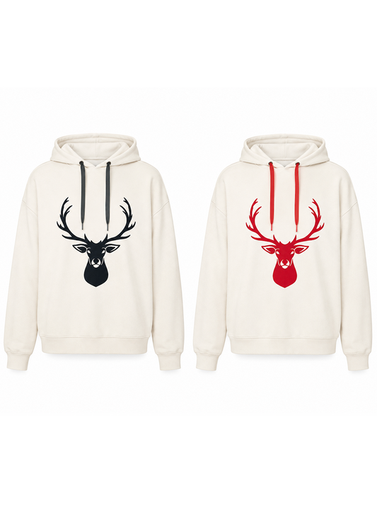 Sweatshirt "Reindear" Bordado Verde ou Vermelho