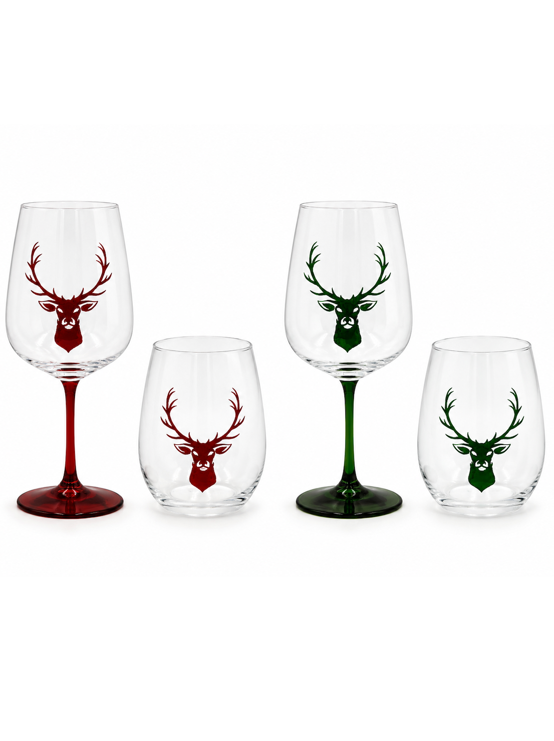 Copos "Reindear" Pintados á mão