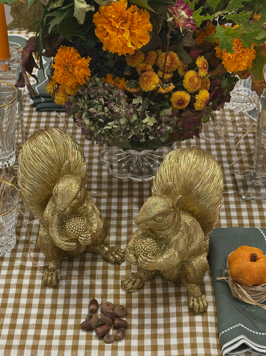 Esquilos de decoração